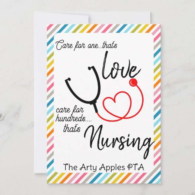 Cartes Pour Fêtes Annuelles autocollant de la semaine d'appréciation de l'infi (Devant)