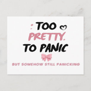 Cartes Pour Fêtes Annuelles Autocollant Trop Mignon Pour Paniquer Coquette M