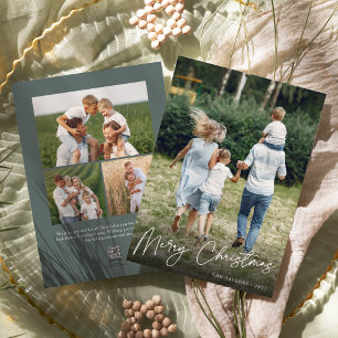 Cartes Pour Fêtes Annuelles Autographe   Joyeux Noël photo verticale