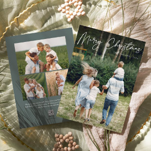 Cartes Pour Fêtes Annuelles Autographe   Joyeux Noël photo verticale