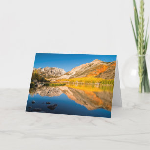 Cartes Pour Fêtes Annuelles Automne au lac North, Californie