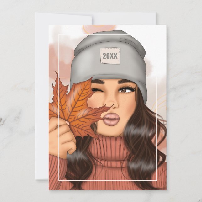 Cartes Pour Fêtes Annuelles Automne - Automne Salutation d'action de grâces (Devant)