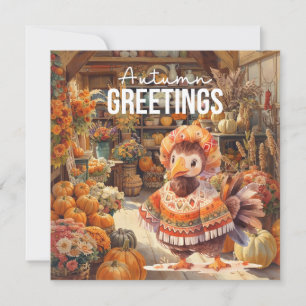 Cartes Pour Fêtes Annuelles Automne automne Turquie à Florisshop Thanksgiving