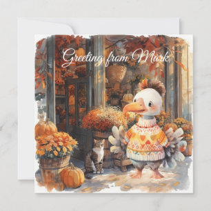 Cartes Pour Fêtes Annuelles Automne automne Turquie à Florisshop Thanksgiving