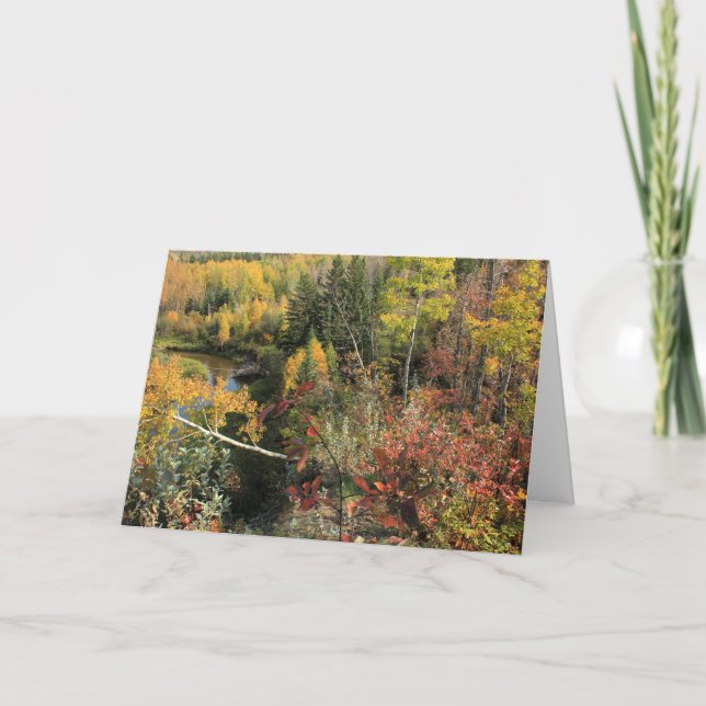 Cartes Pour Fêtes Annuelles Automne canadien (Devant)