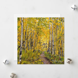 Cartes Pour Fêtes Annuelles Automne dans les arbres d'Aspen