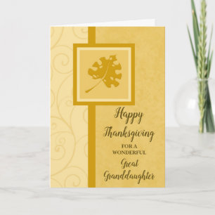 Cartes Pour Fêtes Annuelles Automne Feuilles Bon thanksgiving Grande Petite-fi