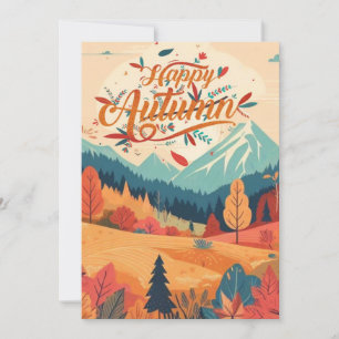 Cartes Pour Fêtes Annuelles Automne/feuilles/coloré