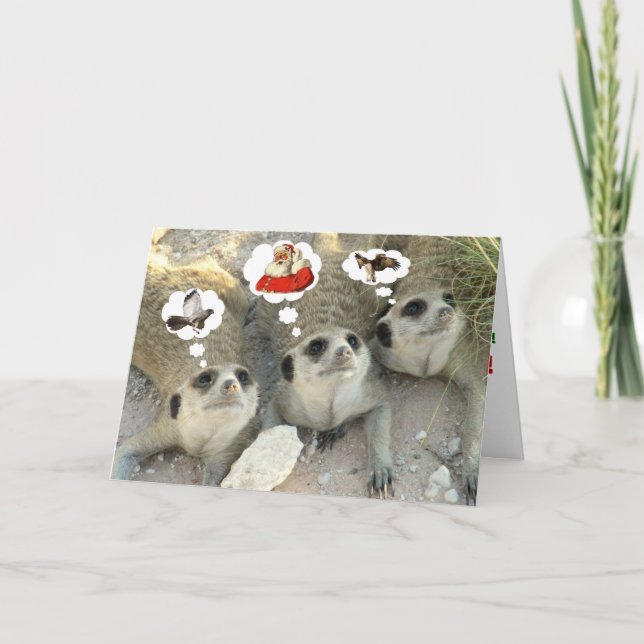 Cartes Pour Fêtes Annuelles Autour ? Père Noël ! Eagle ? - Joyeuses Fêtes (Devant)