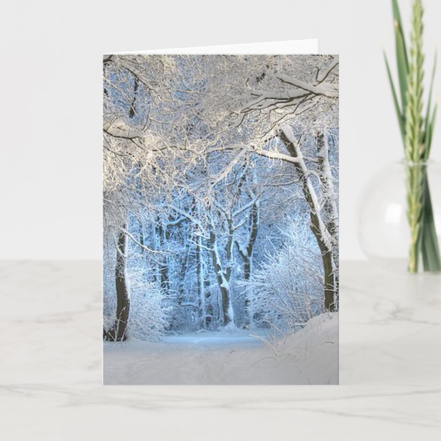 Cartes Pour Fêtes Annuelles autre pays des merveilles hivernales (Devant)
