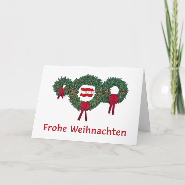 Cartes Pour Fêtes Annuelles Autriche Noël 2 (Devant)