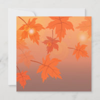 Autumn design with maple leaves and bokeh effect  