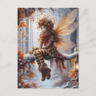 Cartes Pour Fêtes Annuelles Autumn Fairy, Fall Greeting,