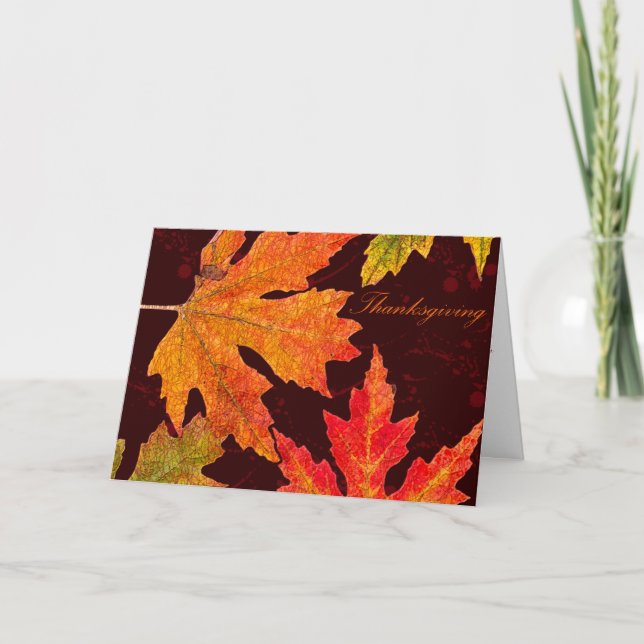 Cartes Pour Fêtes Annuelles Autumn's Bounty Thanksgiving Greeting (Devant)