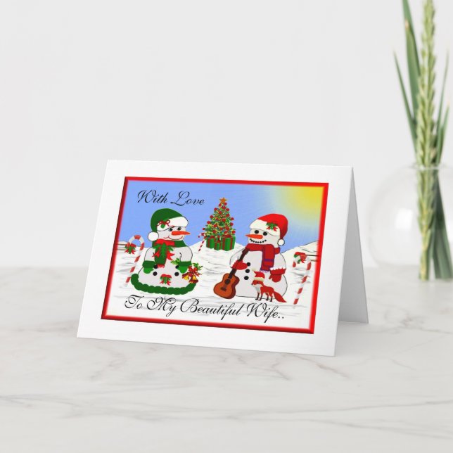 Cartes Pour Fêtes Annuelles Avec amour (Devant)