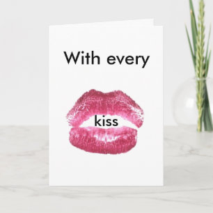 Cartes Pour Fêtes Annuelles Avec chaque baiser