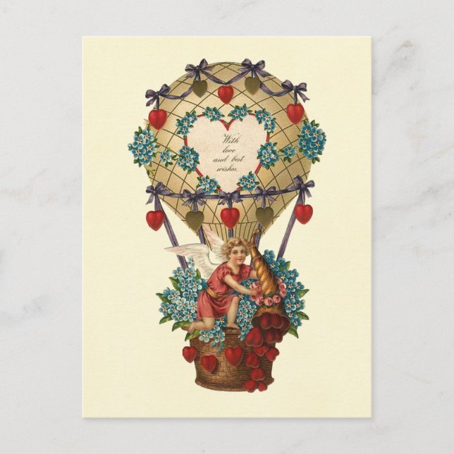 Cartes Pour Fêtes Annuelles Avec l'amour et les meilleurs voeux Valentine (Devant)