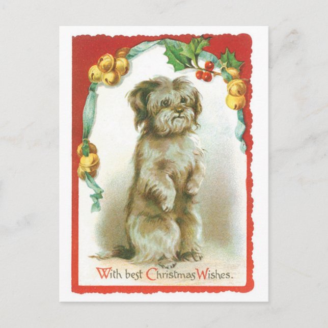 Cartes Pour Fêtes Annuelles Avec les meilleurs souhaits de Noël (Devant)