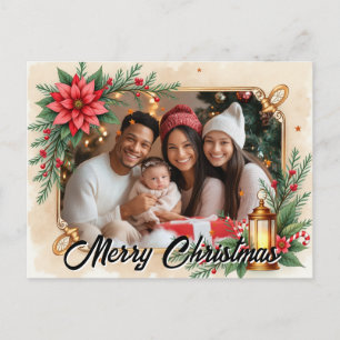 Cartes Pour Fêtes Annuelles Avec photo personnelle Lanterne & Rire