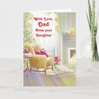 Cartes Pour Fêtes Annuelles Avec Un Père Amoureux De Ta Fille