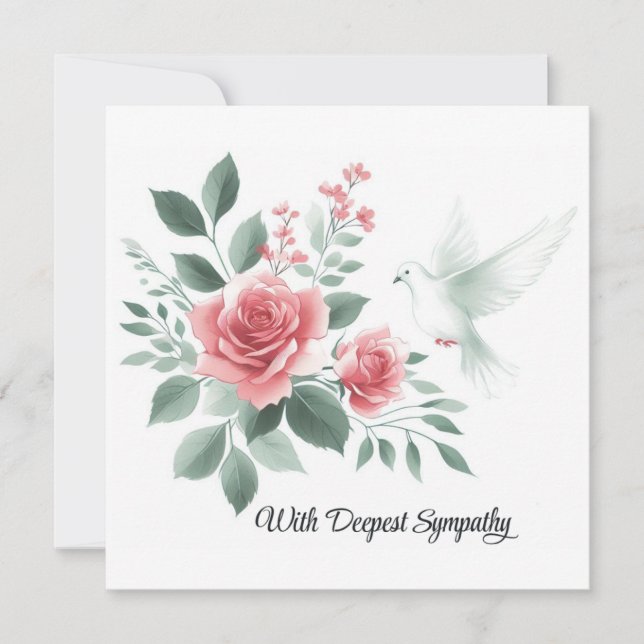 Cartes Pour Fêtes Annuelles Avec une profonde sympathie (Devant)