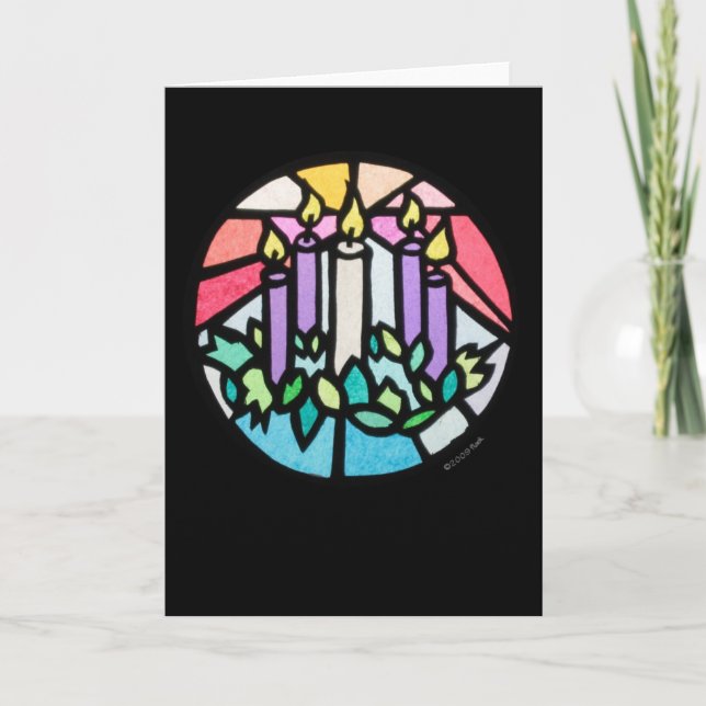 Cartes Pour Fêtes Annuelles avènement (Devant)