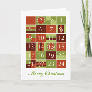 Cartes Pour Fêtes Annuelles Avent Calendar