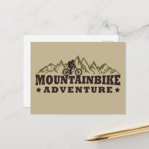 Cartes Pour Fêtes Annuelles Aventure en VTT - Vélo de Montagne