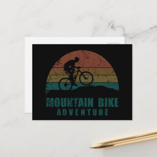 Cartes Pour Fêtes Annuelles Aventure VTT Vintage - Cyclisme sur Montagne