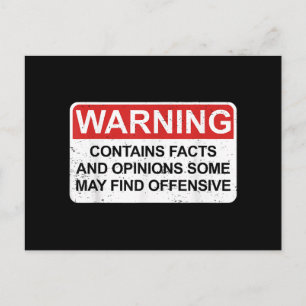 Cartes Pour Fêtes Annuelles Avertissement Contient Des Faits Et Des Opinions C