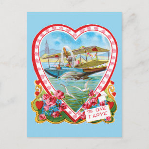 Cartes Pour Fêtes Annuelles Avion Valentine