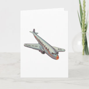Cartes Pour Fêtes Annuelles Avion vintage Valentine