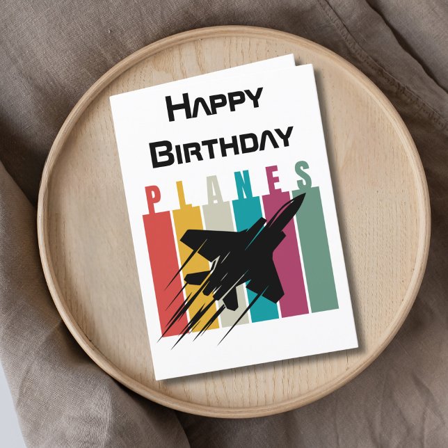 Cartes Pour Fêtes Annuelles Avions à réaction, Avion à réaction, Anniversaire  (Créateur téléchargé)
