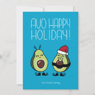Cartes Pour Fêtes Annuelles Avo Happy Holiday - Cerulean