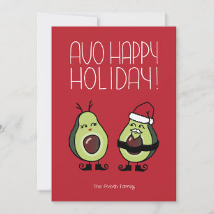 Cartes Pour Fêtes Annuelles Avo Happy Holiday - Cranberry