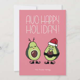 Cartes Pour Fêtes Annuelles Avo Happy Holiday - Rose