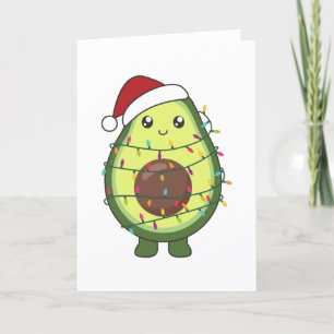 Cartes Pour Fêtes Annuelles Avocado illuminations de Noël Drôle Avocados