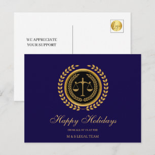Cartes Pour Fêtes Annuelles Avocat élégant