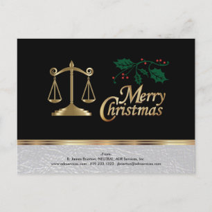 Cartes Pour Fêtes Annuelles Avocat - Joyeux Noël