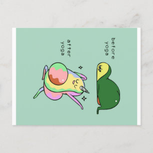 Cartes Pour Fêtes Annuelles Avocat yoga   cadeau de vacances