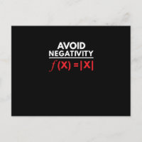 Avoid Negativity Funny Math Puns Geometry Algèbre