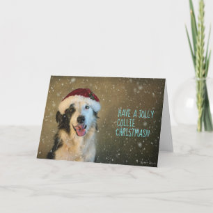 Cartes Pour Fêtes Annuelles Avoir un collie de joie Noël