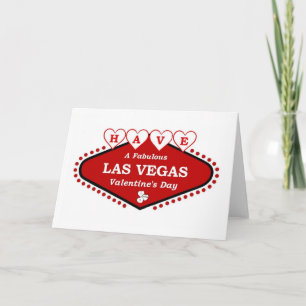 Cartes Pour Fêtes Annuelles AVOIR UNE Fabuleuse Las Vegas Valentine's Day Card