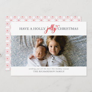 CARTES POUR FÊTES ANNUELLES AVOIR UNE PHOTO PLATE DE NOËL SAINTE JOLLY