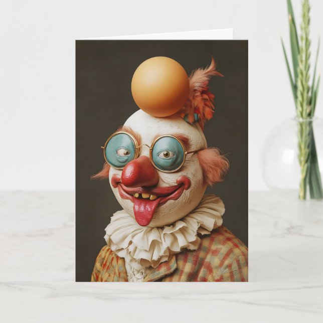 Cartes Pour Fêtes Annuelles Avril Fools Day Clown (Devant)