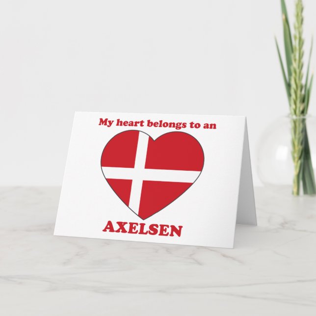 Cartes Pour Fêtes Annuelles Axelsen (Devant)