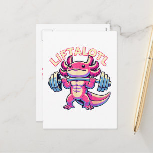 Cartes Pour Fêtes Annuelles Axolotl LIFTALOTL
