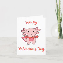 Axolotl pour la Saint Valentin de mignons animaux