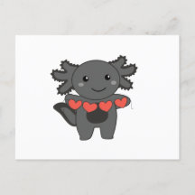 Axolotl pour la Saint Valentin de mignons animaux
