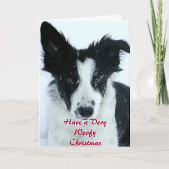 Cartes Pour Fêtes Annuelles Ayez Noël de Woofy (Devant)